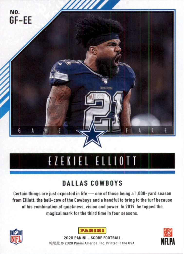 2020 Score Game Face Football Card Pick (Inserts)