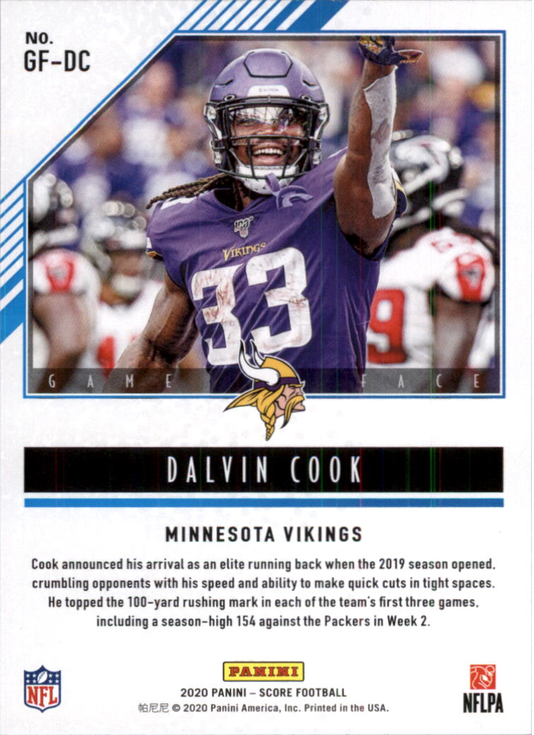 2020 Score Game Face Football Card Pick (Inserts)