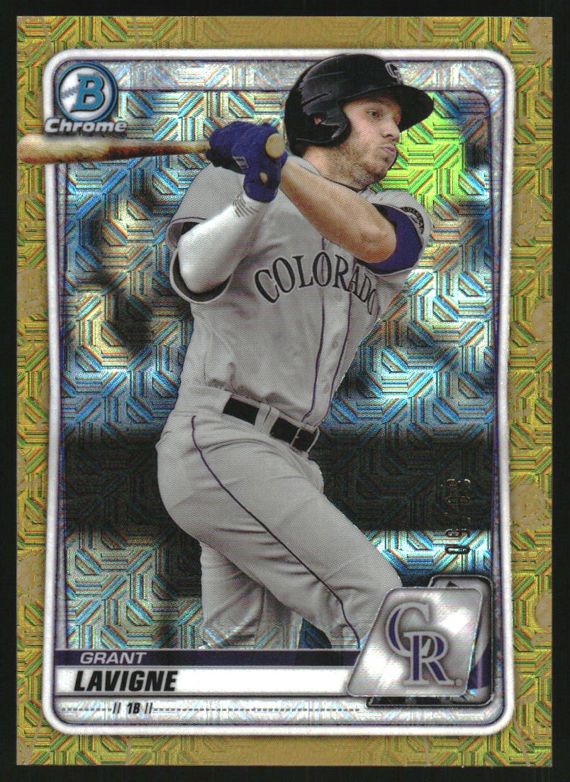 2020 Bowman Chrome Mega Box Prospects Gold Refractors #BCP121 Grant Lavigne