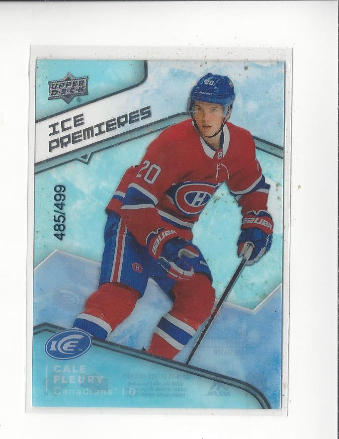 2019-20 Upper Deck Ice #103 Cale Fleury/499 RC