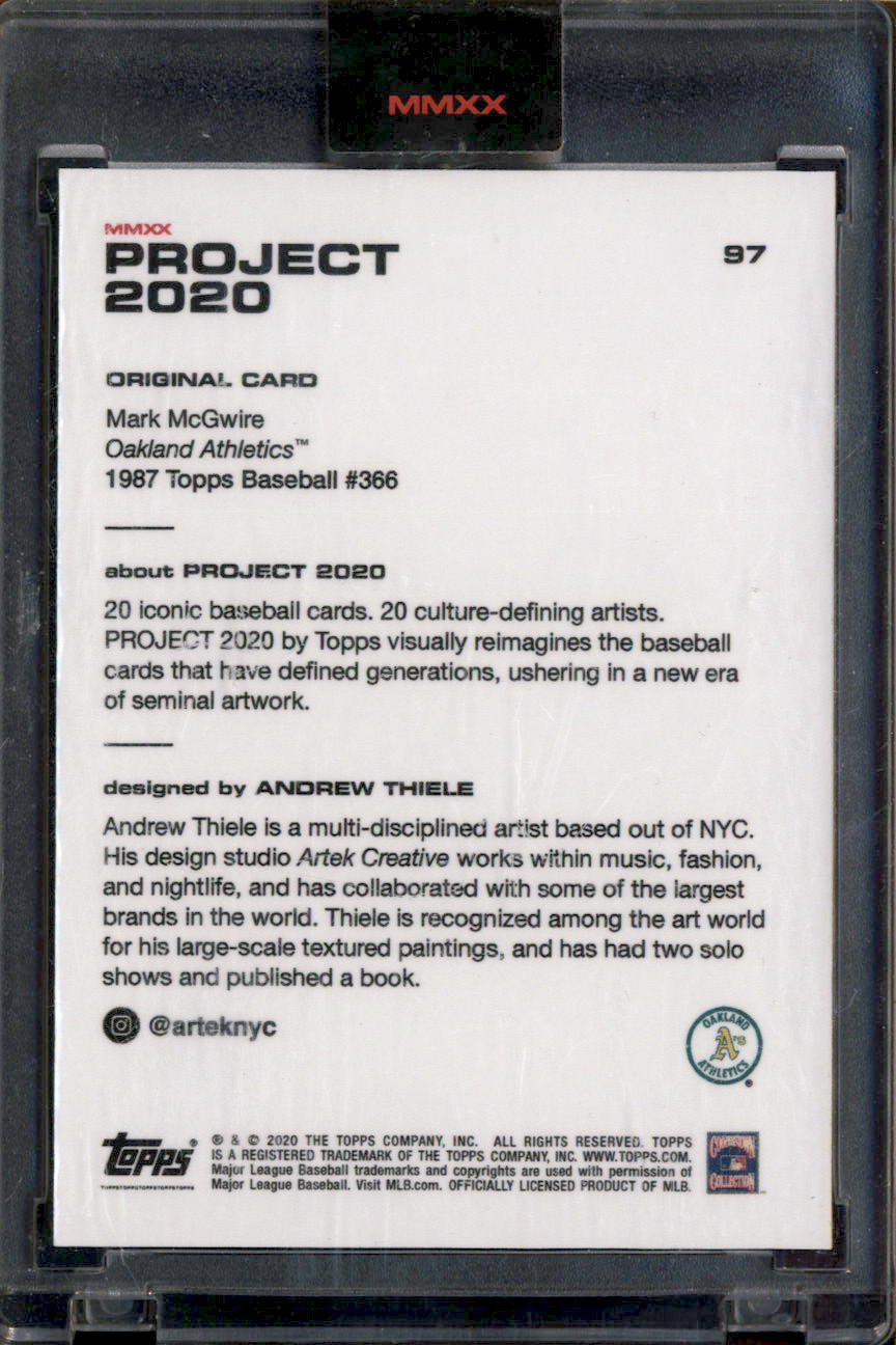 2020 Topps Project 2020 #97 Mark McGwire/19894*/Andrew Thiele