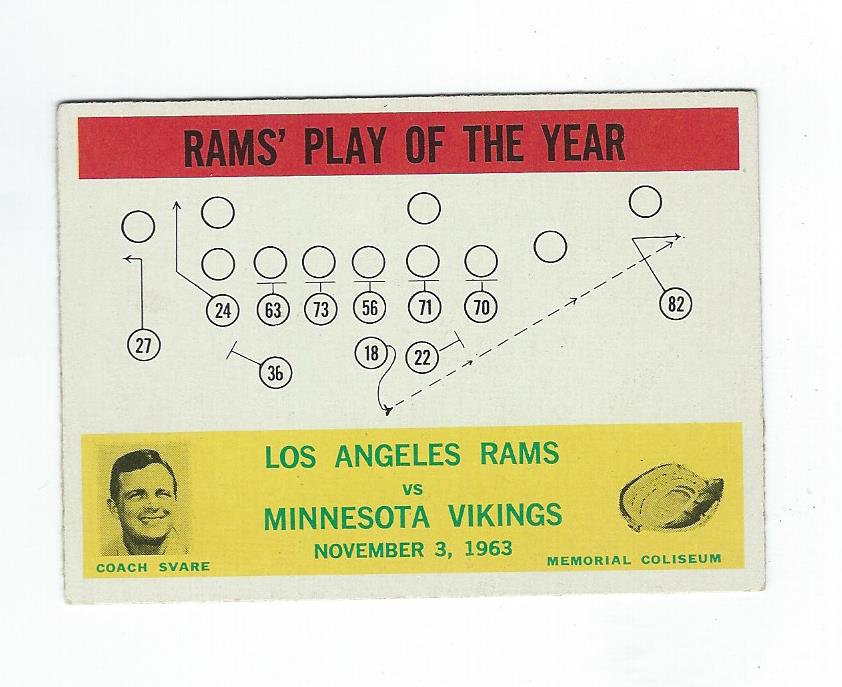 1964 Philadelphia #98 Los Angeles Rams Play