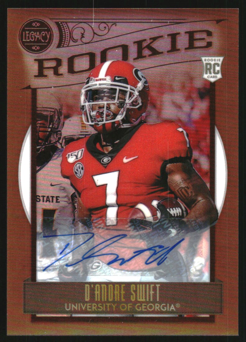 2020 Panini Legacy Rookies Premium Penmanship Bronze #153 D'Andre Swift/49