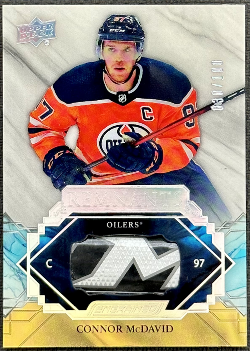 2019-20 Upper Deck Engrained Remnants #RCM Connor McDavid - NM-MT