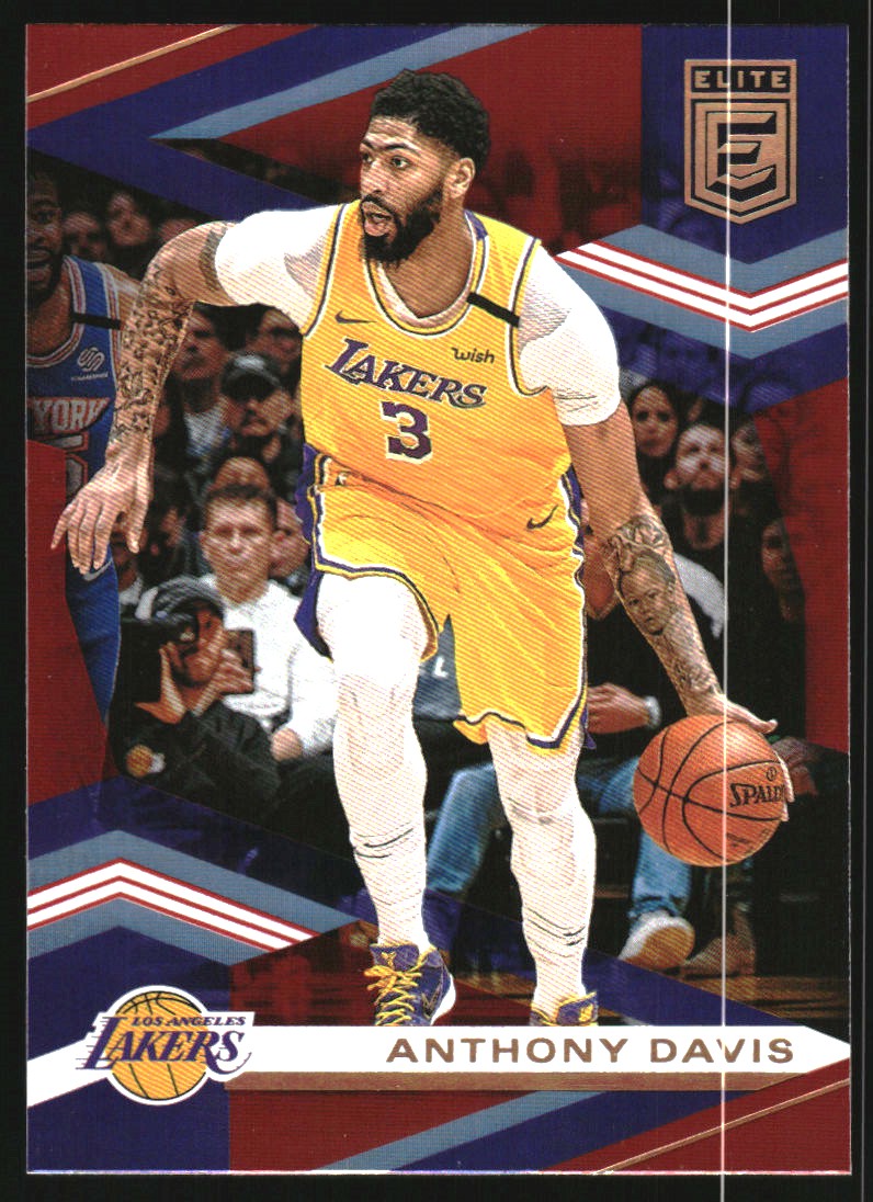2019-20 Elite Red #77 Anthony Davis