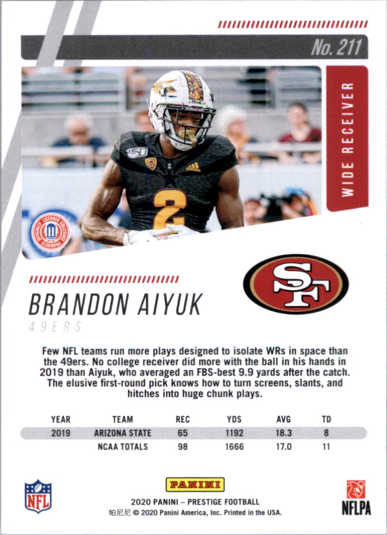 2020 Prestige Football Card Pick 101-330 - Bild 219 von 419
