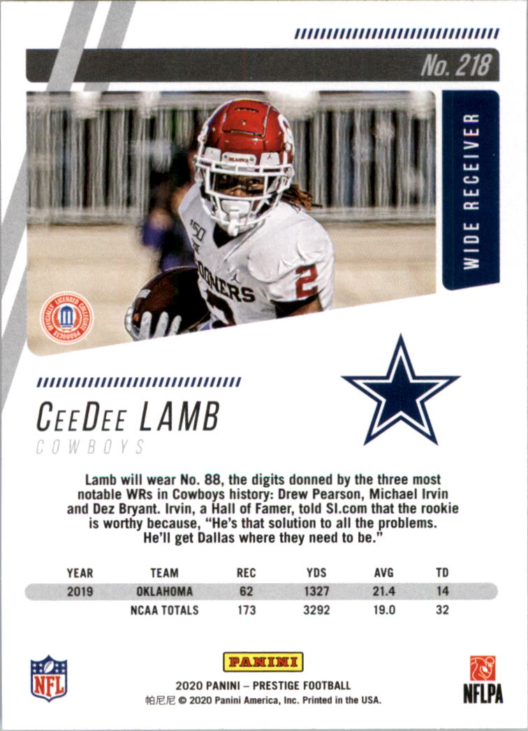 2020 Prestige Football Card Pick 101-330 - Bild 231 von 419