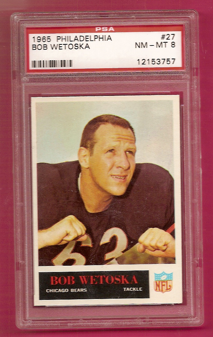 1965 Philadelphia #27 Bob Wetoska RC - NmMt (8)