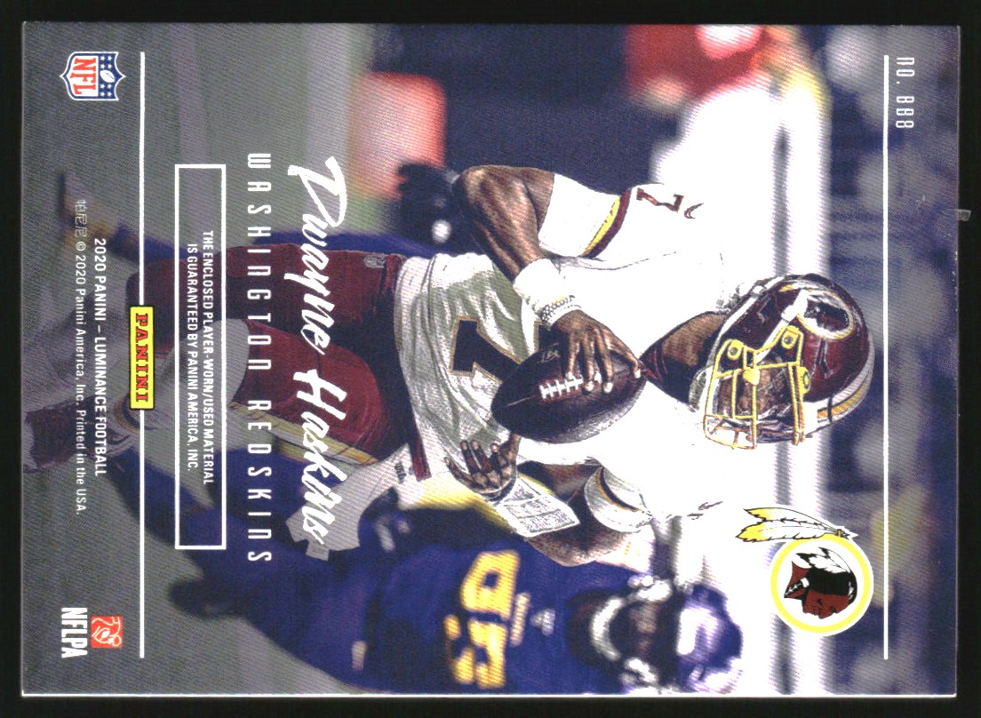 2020 Panini Luminance Bright Beginnings Jerseys Gold #BB8 Dwayne Haskins