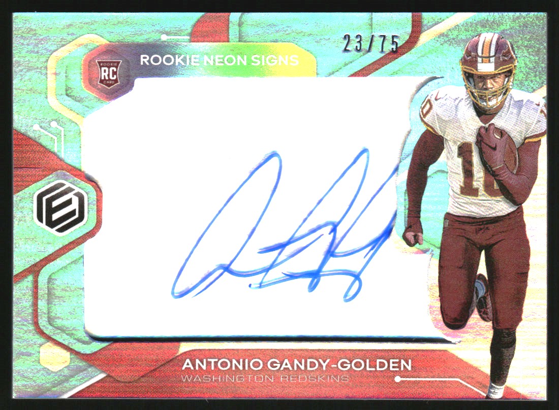 2020 Panini Elements Rookie Neon Signs Blue #35 Antonio Gandy-Golden/75