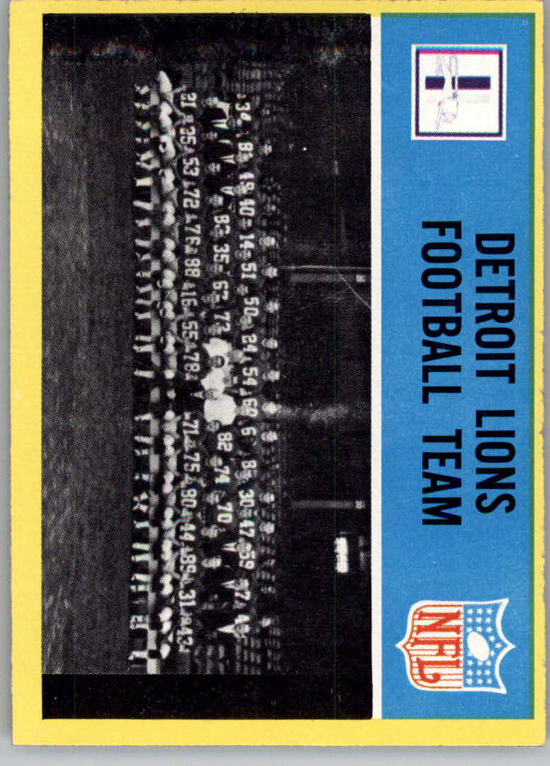 1967 Philadelphia #61 Detroit Lions