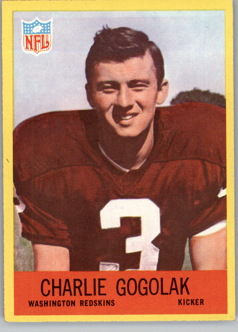 1967 Philadelphia #182 Charlie Gogolak RC