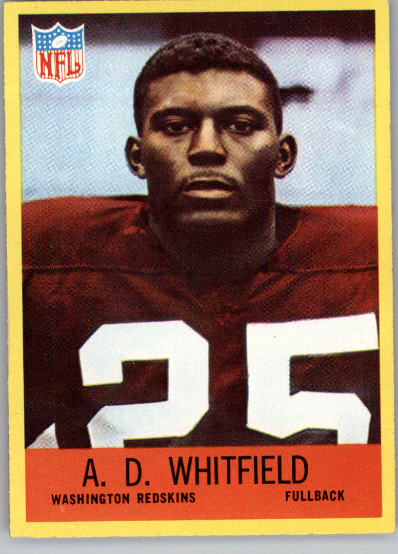 1967 Philadelphia #191 A.D. Whitfield RC
