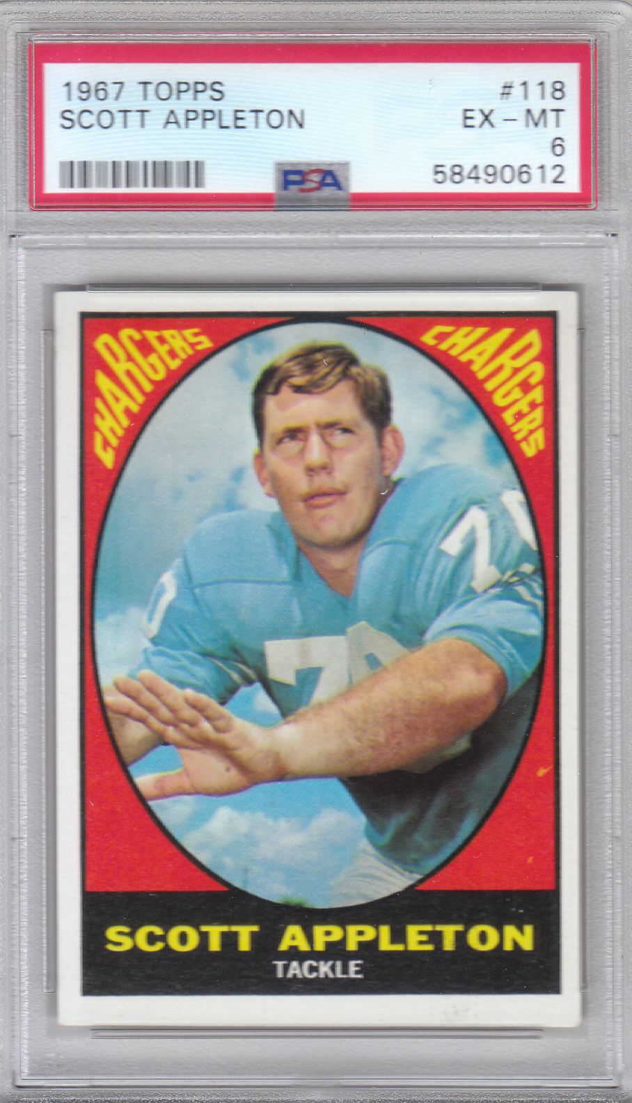 1967 Topps #118 Scott Appleton