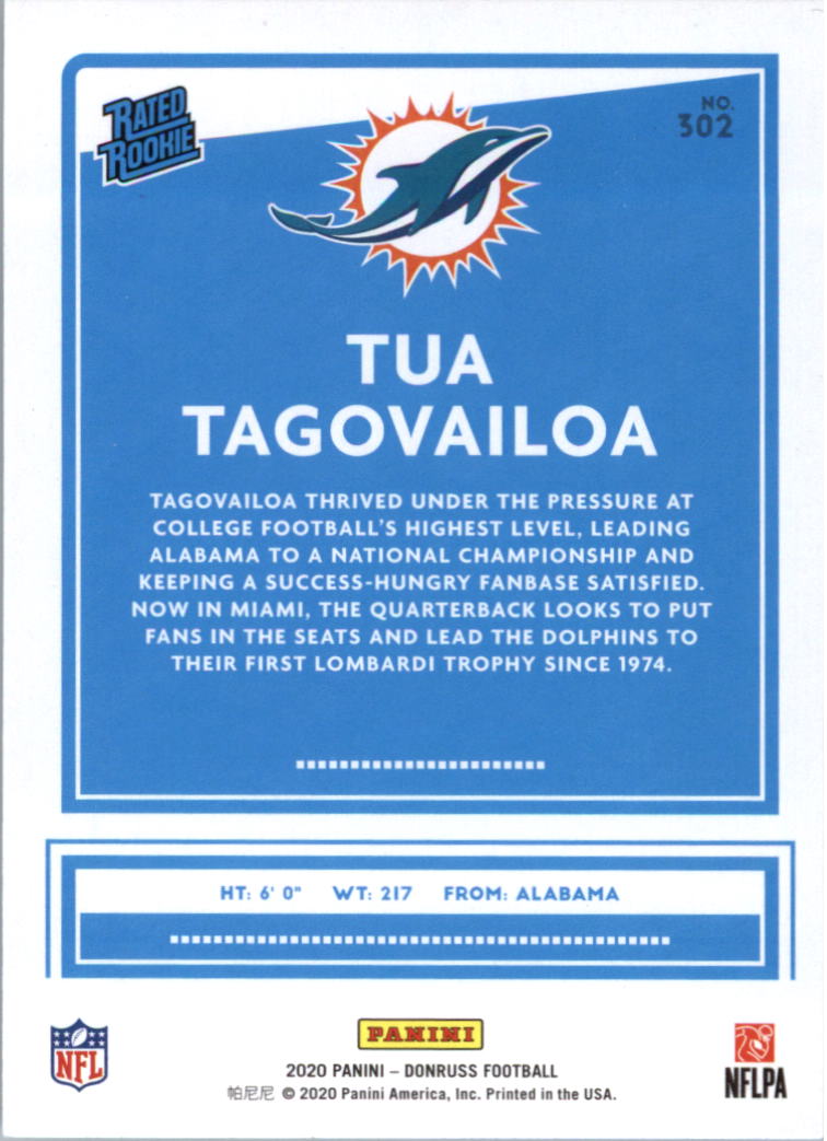 2020 Donruss Football Card Pick (Base) 210-350 - Picture 187 of 265