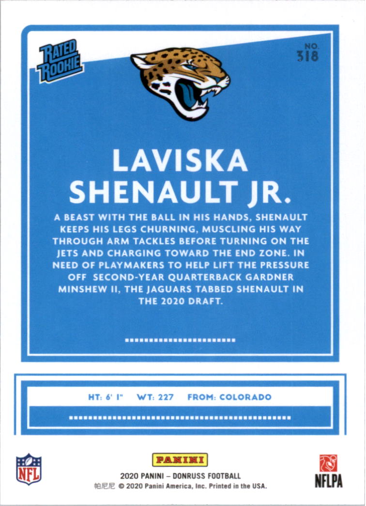 2020 Donruss Football Card Pick (Base) 210-350 - Picture 205 of 265