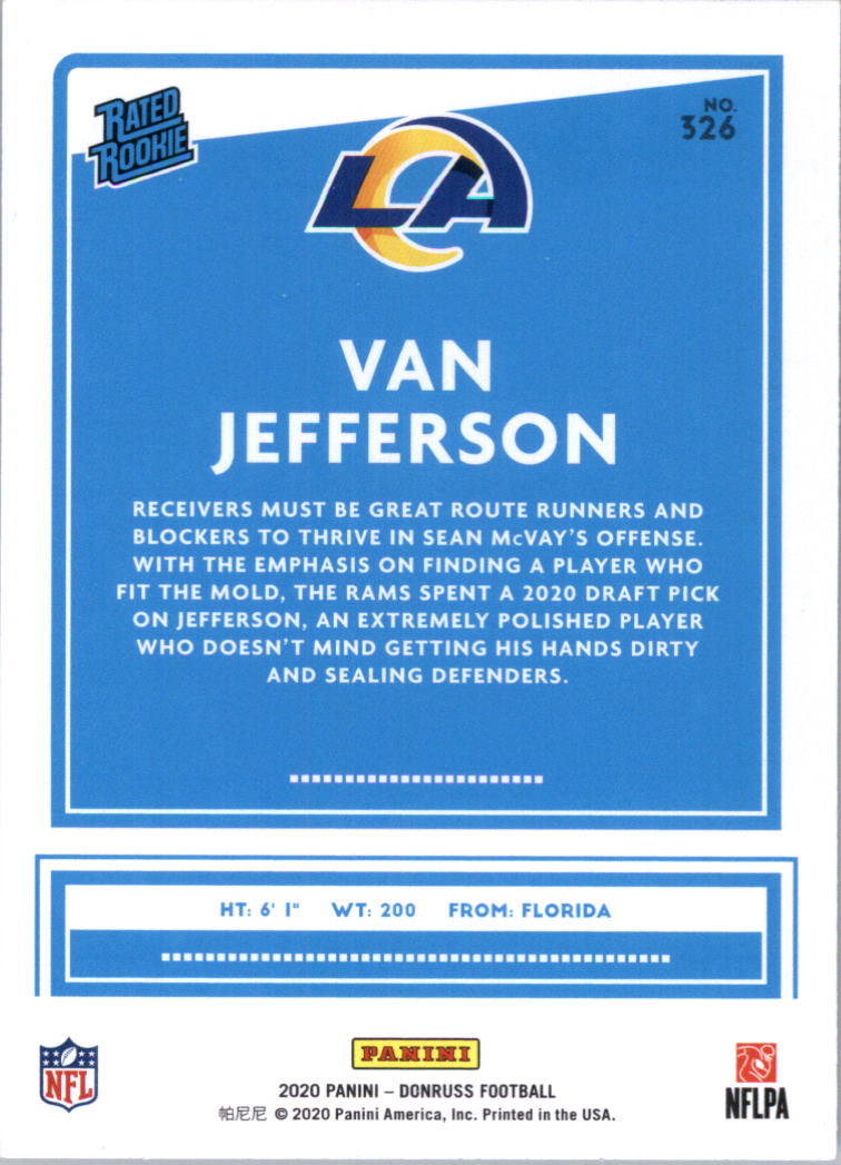 2020 Donruss Football Card Pick (Base) 210-350 - Picture 219 of 265