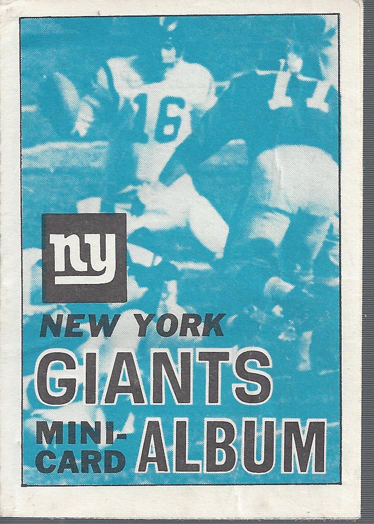 1969 Topps Mini-Albums Inserts #11 New York Giants