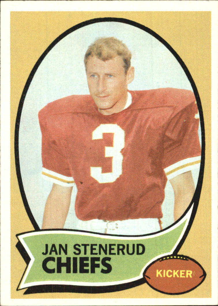 1970 Topps #25 Jan Stenerud RC