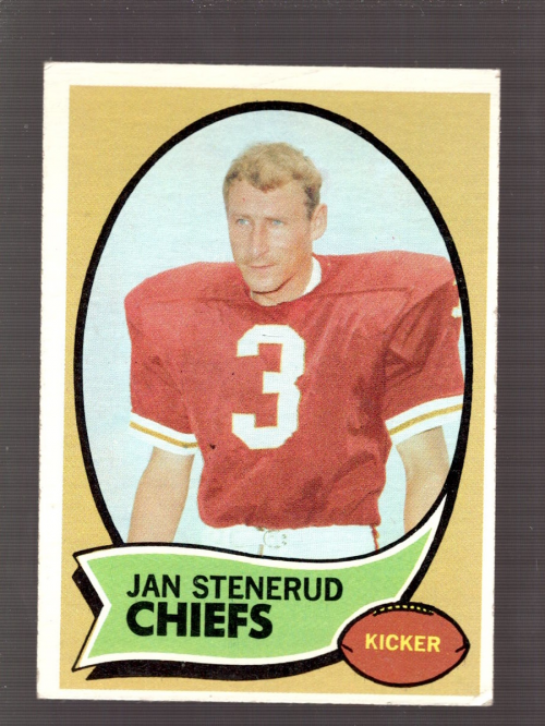 1970 Topps #25 Jan Stenerud RC