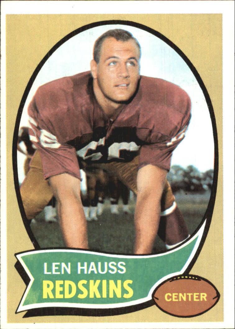 1970 Topps #124 Len Hauss - EX-MT