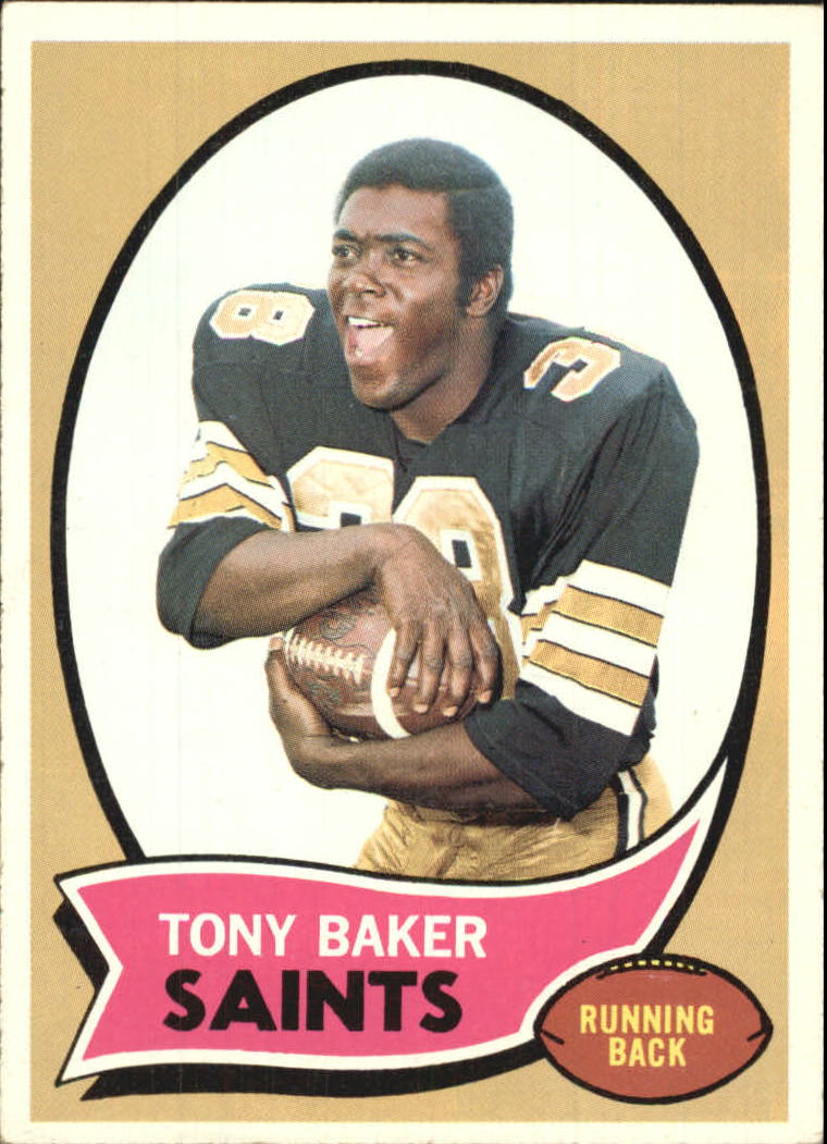 1970 Topps #243 Tony Baker FB RC