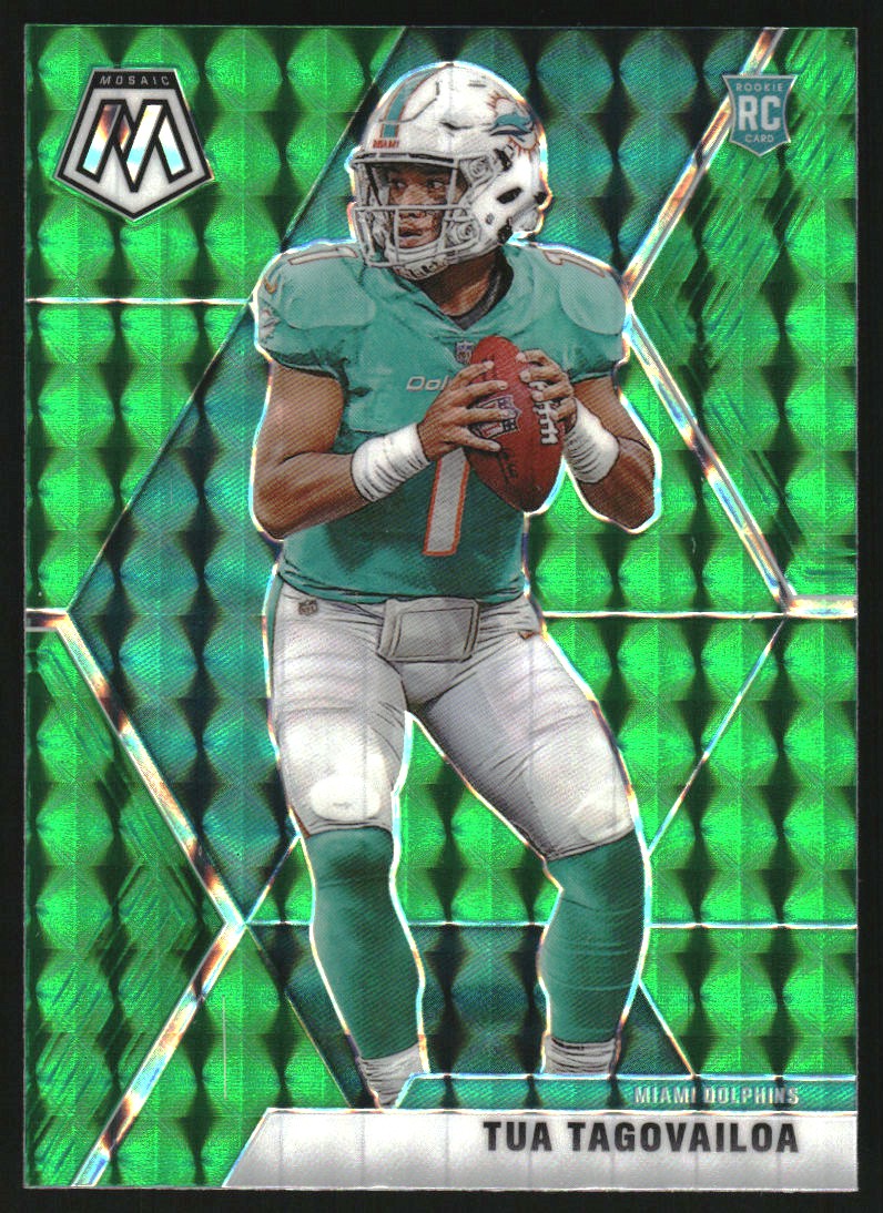 2020 Panini Mosaic Mosaic Green #203 Tua Tagovailoa on  display picture 1