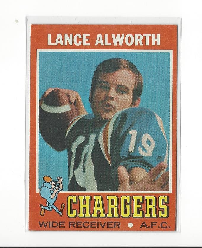 1971 Topps #10 Lance Alworth