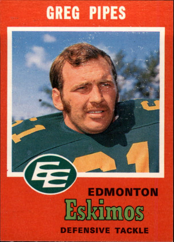 1971 O-Pee-Chee CFL #58 Greg Pipes