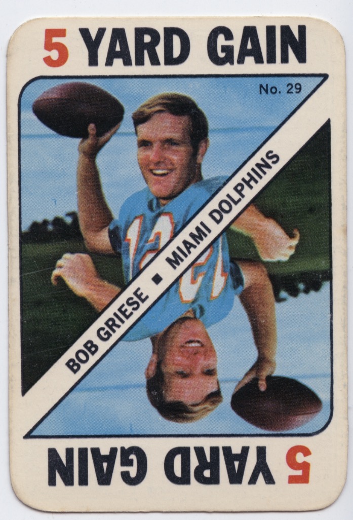 1971 Topps Game Inserts #29 Bob Griese
