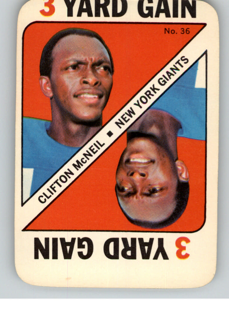 1971 Topps Game Inserts #36 Clifton McNeil