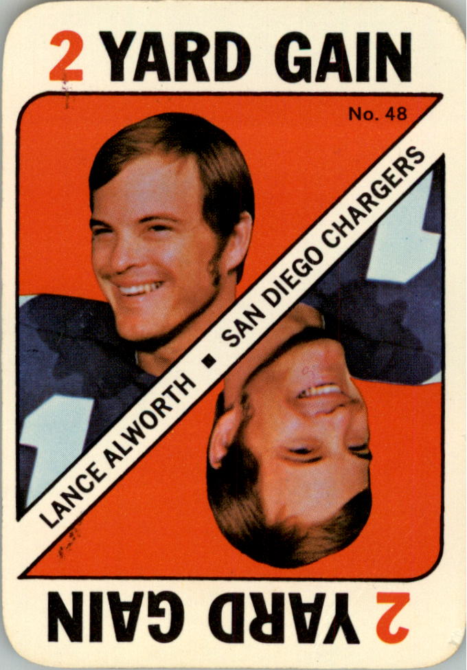 1971 Topps Game Inserts #48 Lance Alworth