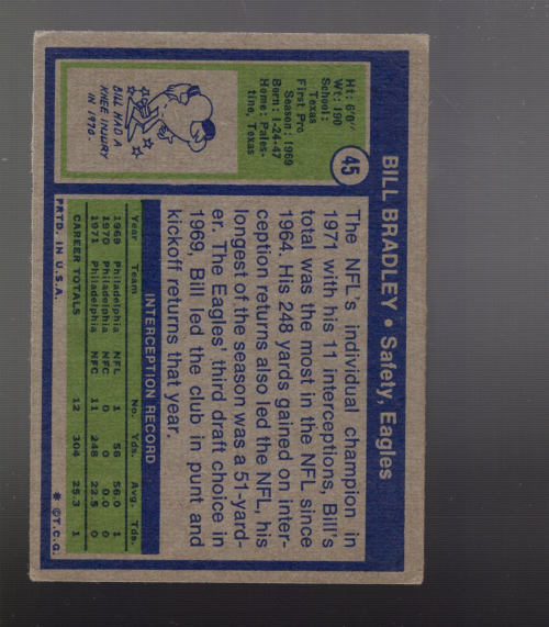 B1168- 1972 Topps FB #s 1-100 APPROXIMATE GRADE -You Pick- 15+ FREE US SHIP - Picture 11 of 39