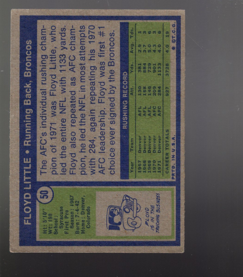 B1168- 1972 Topps FB #s 1-100 APPROXIMATE GRADE -You Pick- 15+ FREE US SHIP - Picture 13 of 39