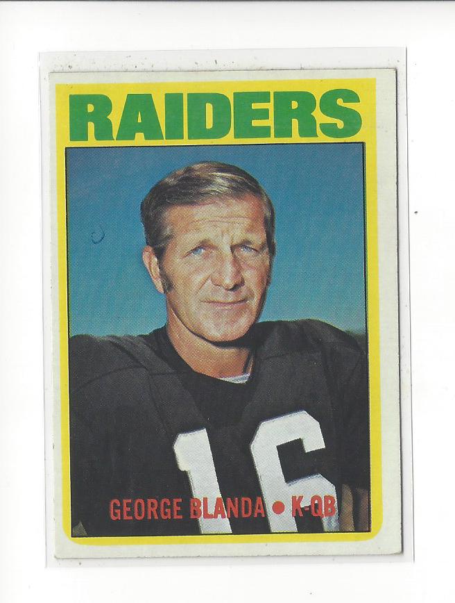 1972 Topps #235 George Blanda