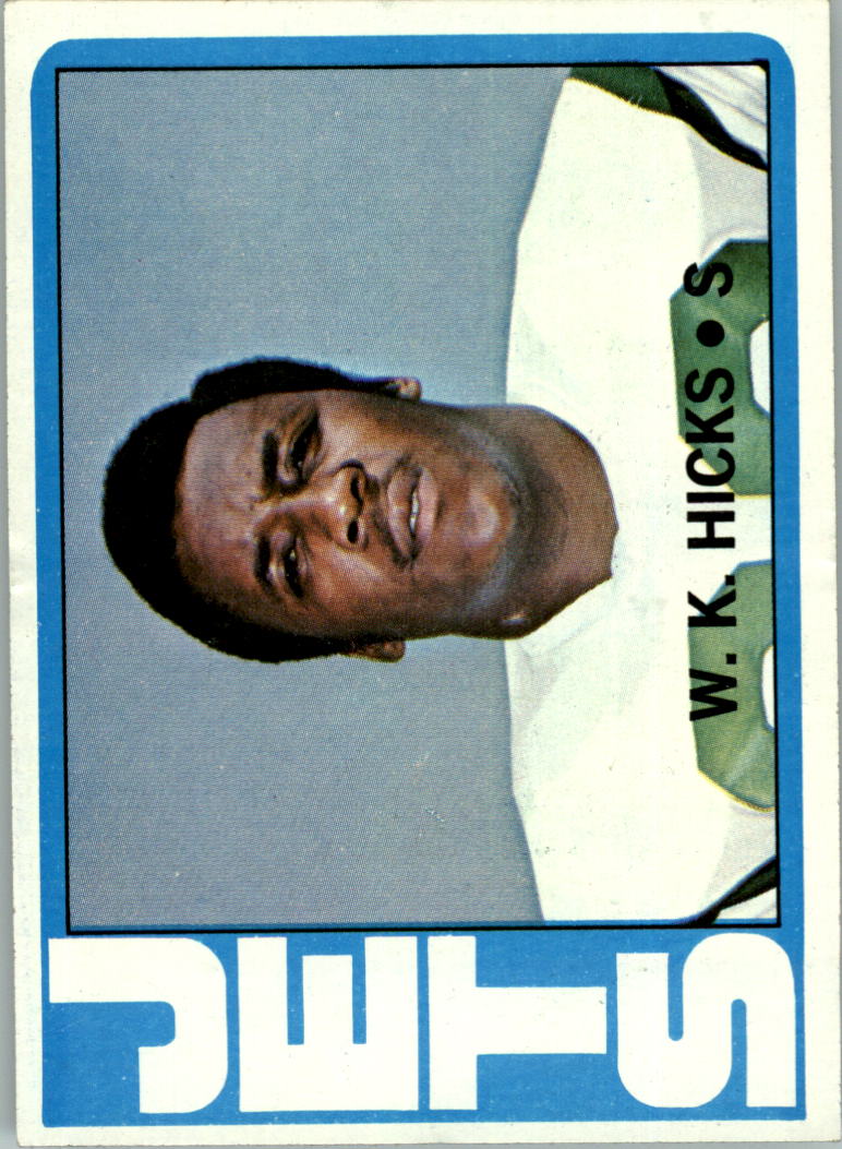 1972 Topps #246 W.K. Hicks