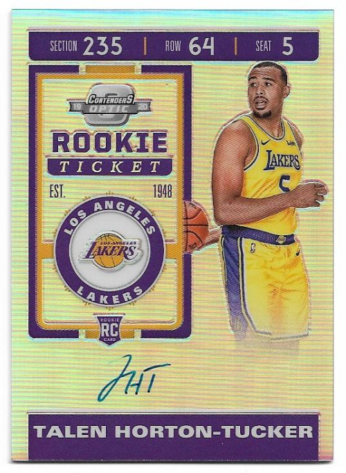 2019-20 Panini Contenders Optic #105 Talen Horton-Tucker AU RC - NM-MT