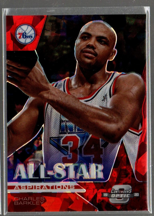 2019-20 Panini Contenders Optic All-Star Aspirations Red Cracked Ice #4 Charles Barkley
