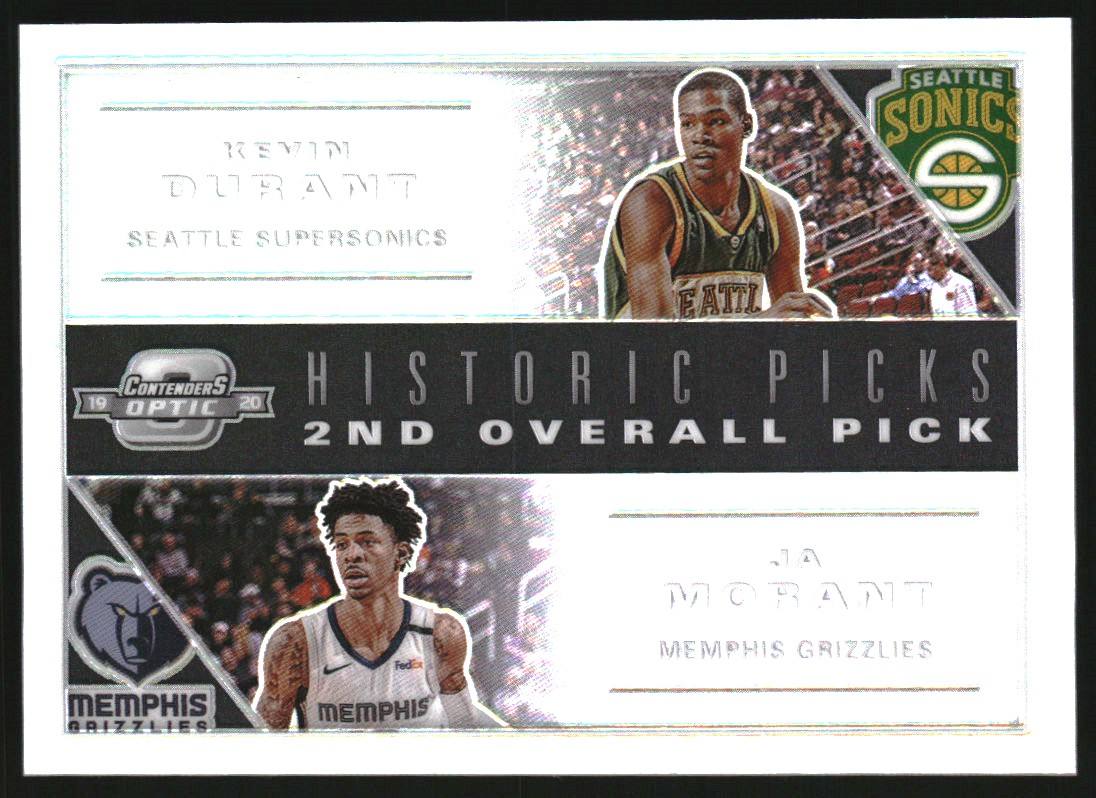2019-20 Panini Contenders Optic Historic Picks #2 Kevin DurantJa Morant