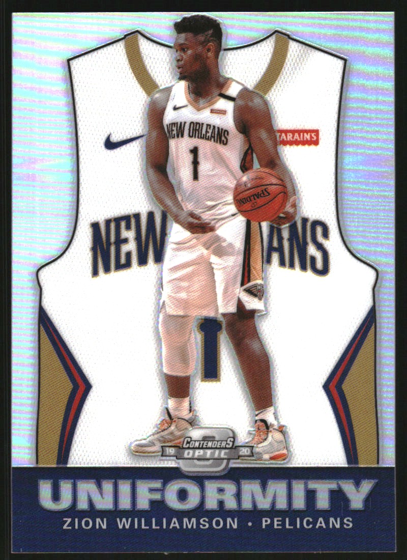 2019-20 Panini Contenders Optic Uniformity #5 Zion Williamson