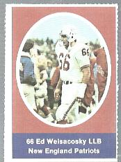 1972 Sunoco Stamps #377 Ed Weisacosky