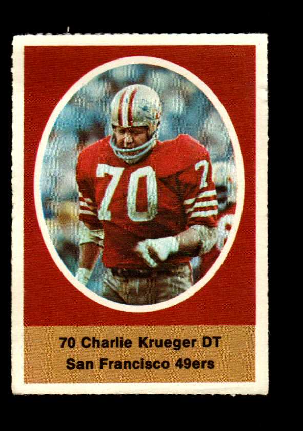 1972 Sunoco Stamp - Charlie Krueger