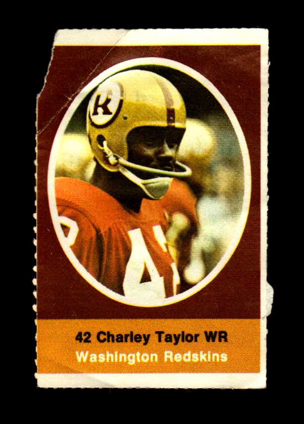 1972 Sunoco Stamps #601 Charley Taylor