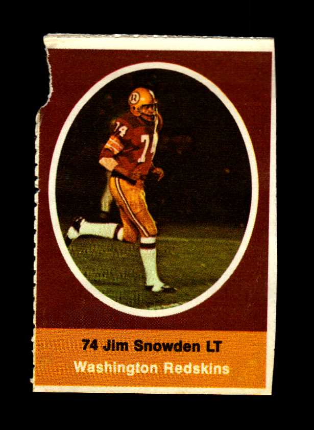 1972 Sunoco Stamps #602 Jim Snowden DP