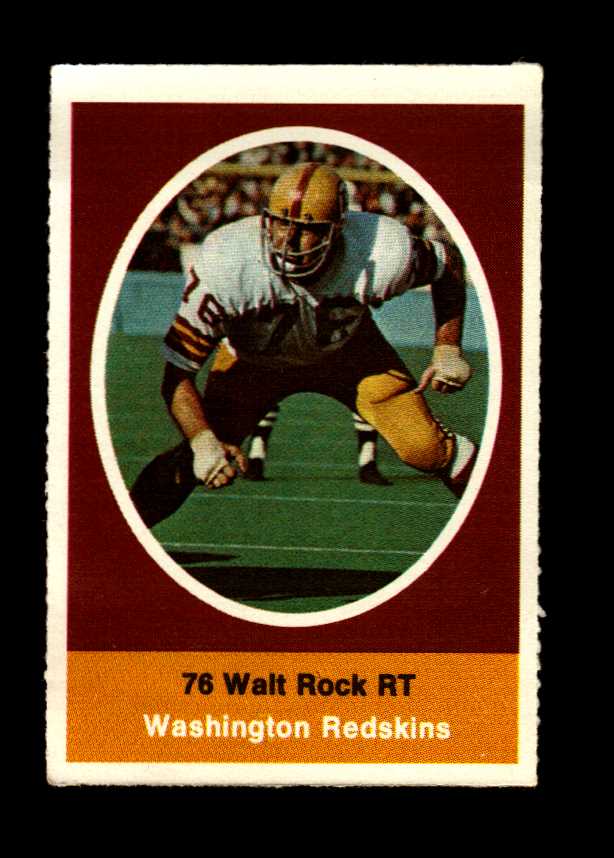 1972 Sunoco Stamps #606 Walter Rock DP