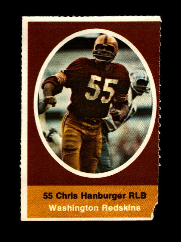 1972 Sunoco Stamps #619 Chris Hanburger