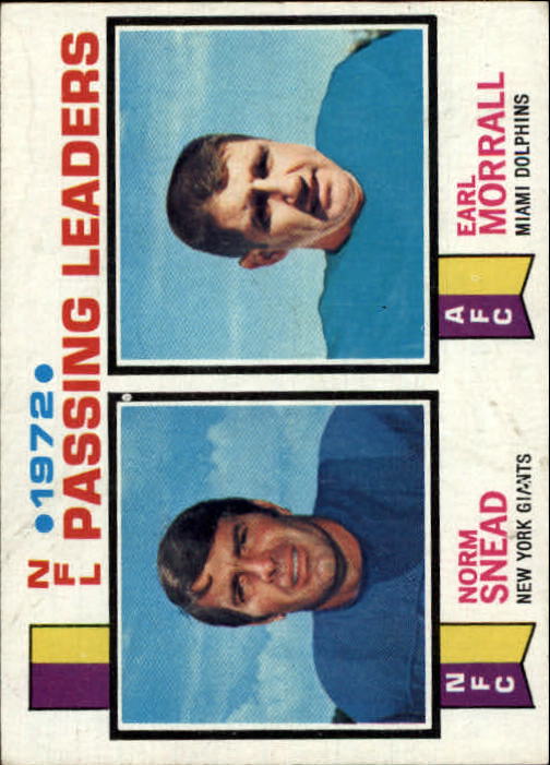 1973 Topps #2 Passing Leaders/Norm Snead/Earl Morrall