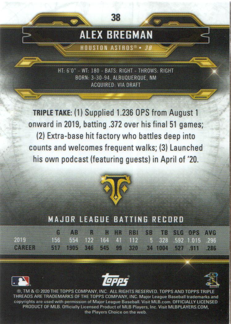 2020 Topps Triple Threads Baseball Citrine Parallel: Pick from List - Picture 7 of 11