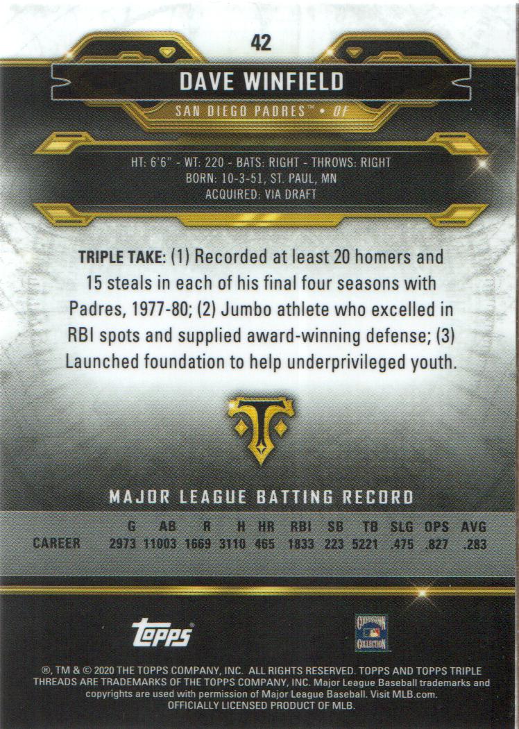 2020 Topps Triple Threads Baseball Citrine Parallel: Pick from List - Picture 9 of 11