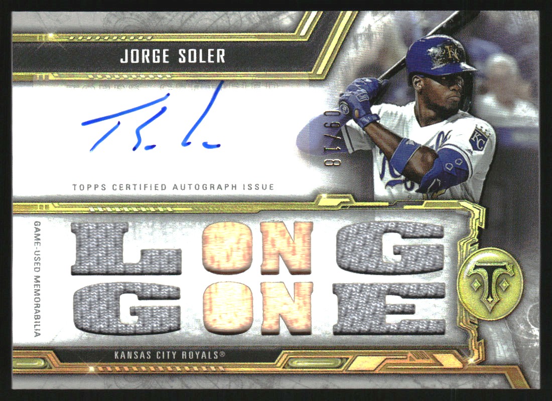 2020 Topps Triple Threads Autograph Relics #TTARJS2 Jorge Soler